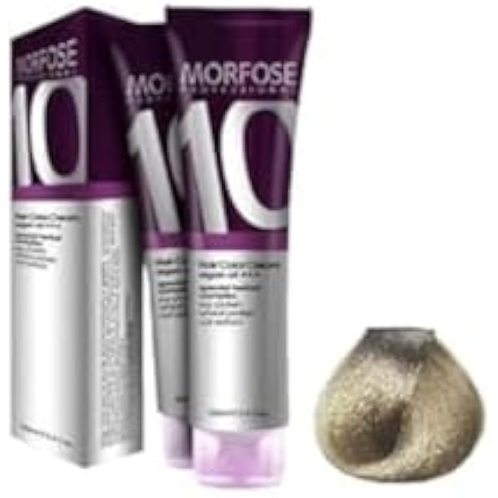 Morfose 10 professional hair colour cream 100 ml, no. 9.1 extra light ash blonde